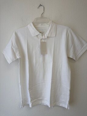 Zara Men’s White Polo Shirt with Classic Collar